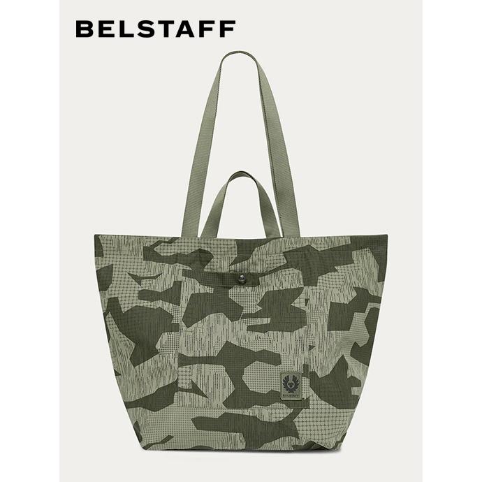 ベルスタッフ BELSTAFF リバーシブルトートバッグ/TERRAIN CAMO TOTE BAG カモフラージュ×オリーブ bel500613 | BELSTAFF