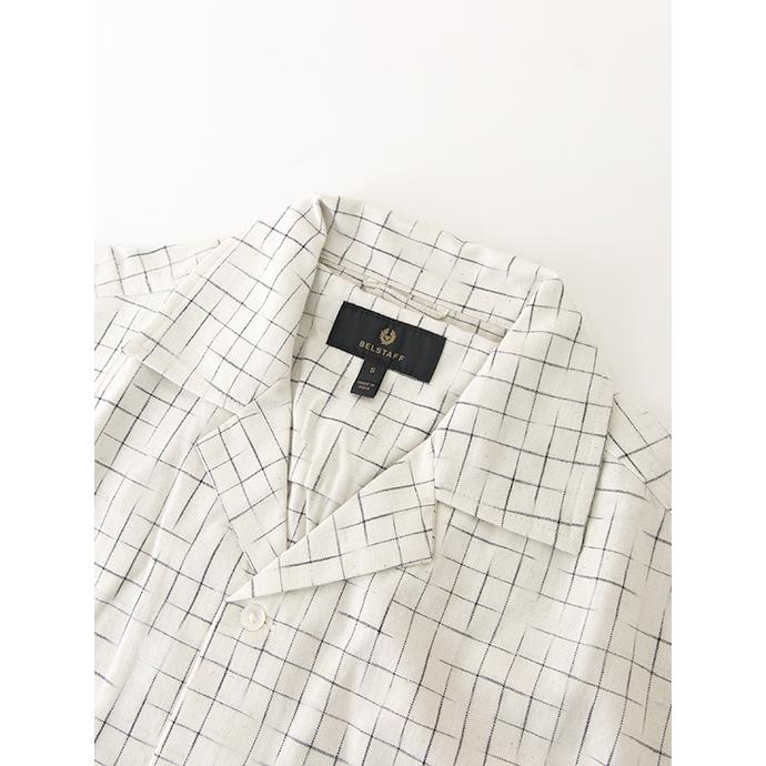 【50％OFF】ベルスタッフ BELSTAFF 半袖シャツ/オープンカラー/ソフトコットン/TIDE SHIRT ナチュラル bel500809 | BELSTAFF | 06