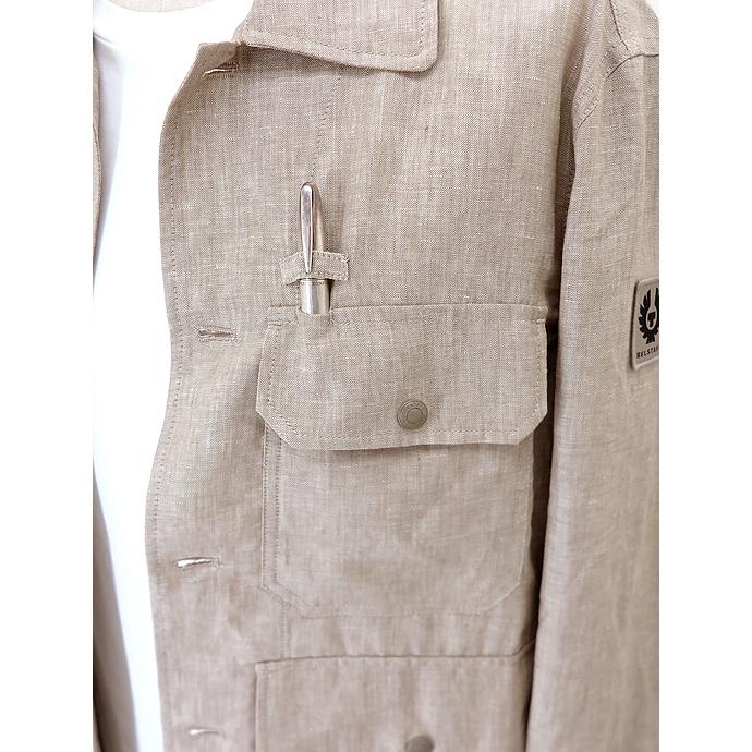 ベルスタッフ BELSTAFF リネンオーバーシャツ ベージュ bel520809 |  | 02
