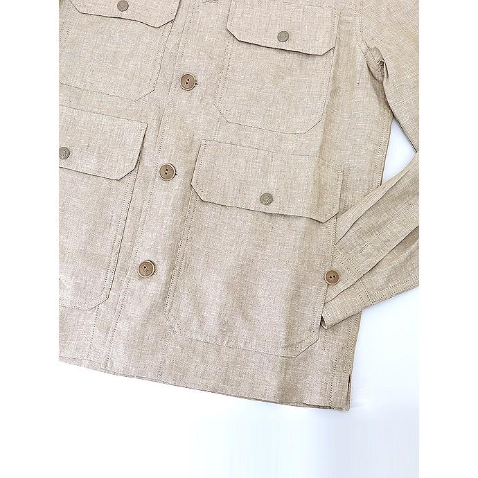 ベルスタッフ BELSTAFF リネンオーバーシャツ ベージュ bel520809 |  | 03