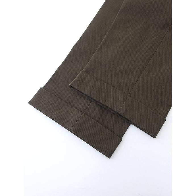 BERWICH/ベルウィッチ/2プリーツベルトレスパンツ/SCOTCH/ウィンターコットンツイルストレッチ/ダークブラウン/ber442003 | BERWICH | 06