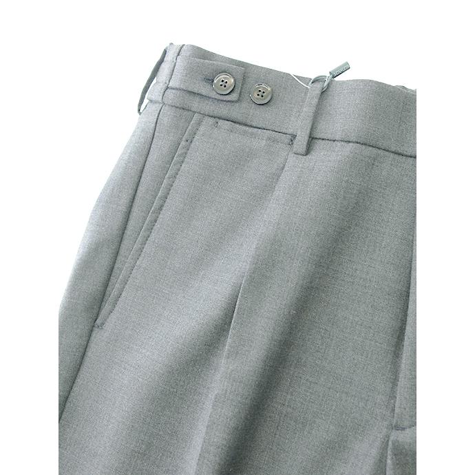 【40％OFF】ベルウィッチ BERWICH 1プリーツシャーリングパンツ/BERTO/ウォッシャブルストレッチソフトウール イタリア製 ライトグレー bew502401 | BERWICH | 03