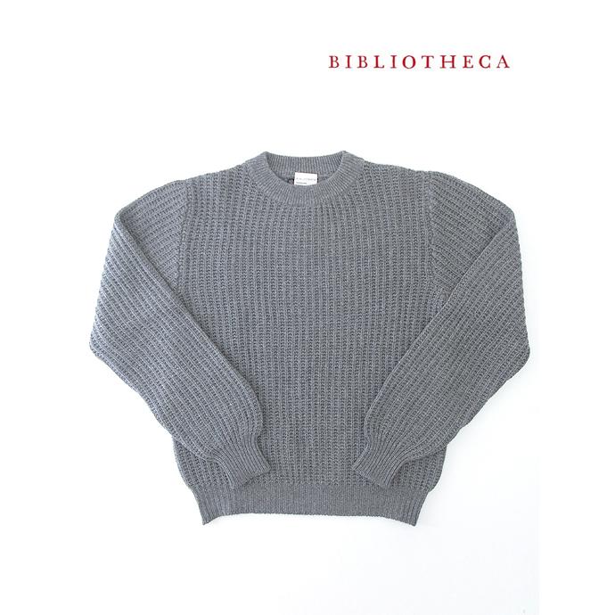 【30％OFF】BIBLIOTHECA/ビブリオテカ/ローモックネックニット/Loro Pianaベビーカシミア/手洗い可/グレー/bib442002 | ブランド登録なし