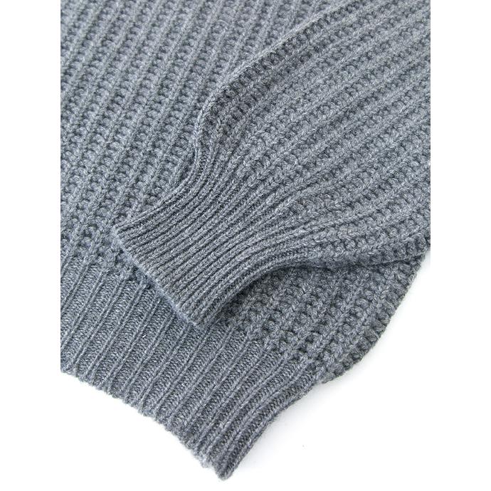 【30％OFF】BIBLIOTHECA/ビブリオテカ/ローモックネックニット/Loro Pianaベビーカシミア/手洗い可/グレー/bib442002 | ブランド登録なし | 03