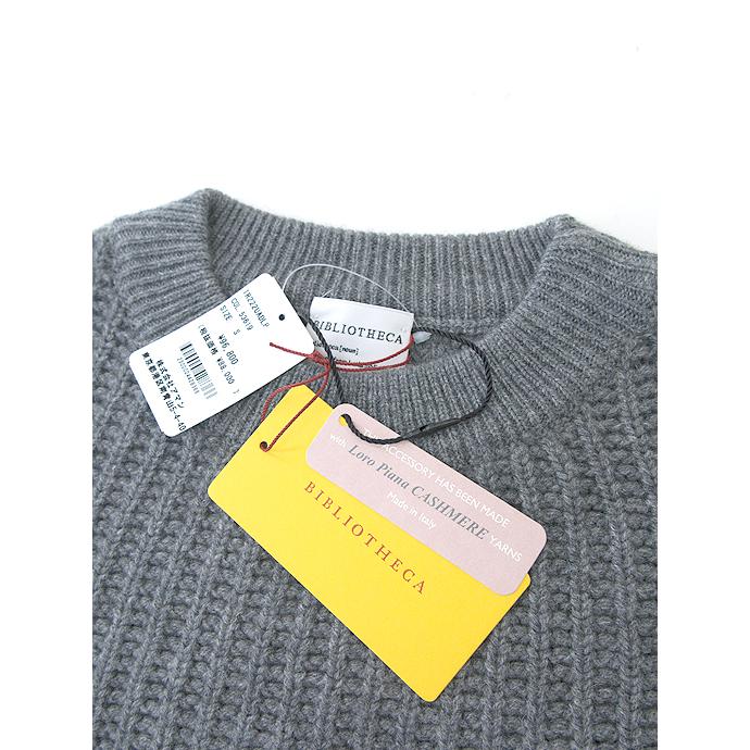 【30％OFF】BIBLIOTHECA/ビブリオテカ/ローモックネックニット/Loro Pianaベビーカシミア/手洗い可/グレー/bib442002 | ブランド登録なし | 04