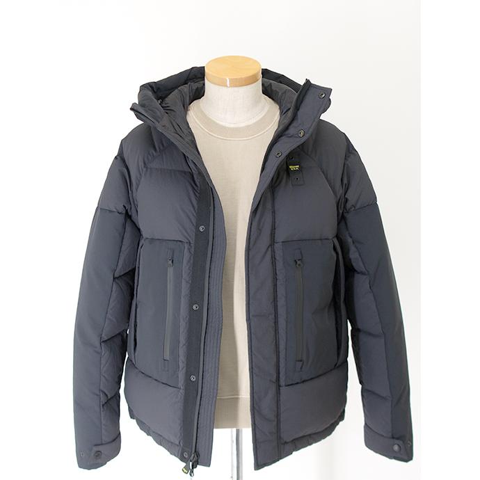 【30％OFF】ブラウアー Blauer フーデッドダウンジャケット ブラック bla502001 | Blauer | 01