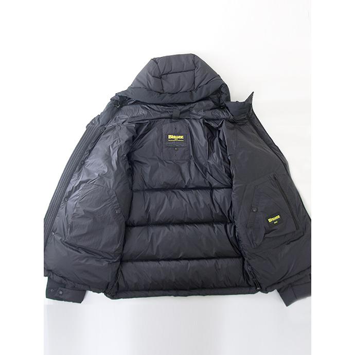 【30％OFF】ブラウアー Blauer フーデッドダウンジャケット ブラック bla502001 | Blauer | 07