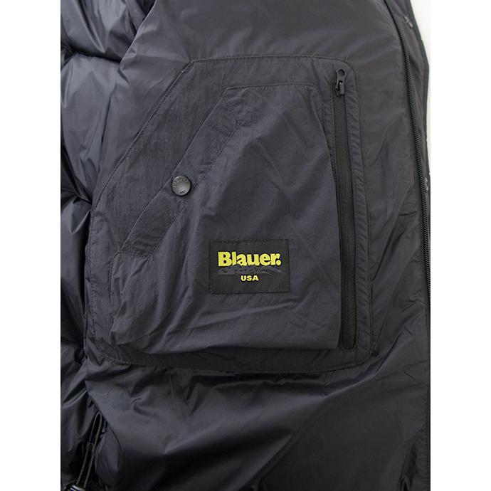 【30％OFF】ブラウアー Blauer フーデッドダウンジャケット ブラック bla502001 | Blauer | 09