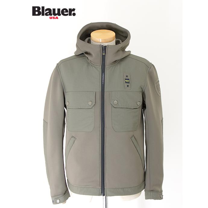 【30％OFF】ブラウアー Blauer ソフトシェルフーディ ミリタリーグリーン bla502004 | Blauer