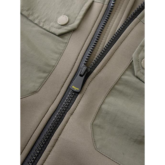 【30％OFF】ブラウアー Blauer ソフトシェルフーディ ミリタリーグリーン bla502004 | Blauer | 05