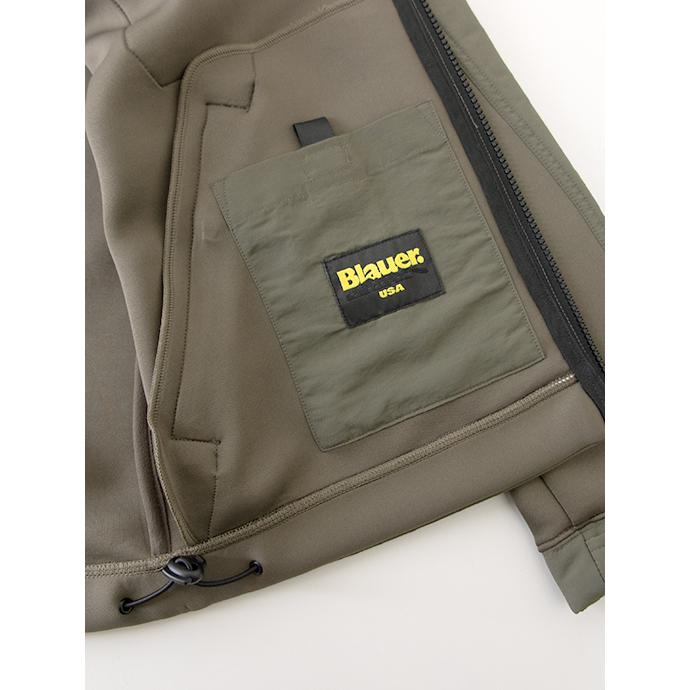 【30％OFF】ブラウアー Blauer ソフトシェルフーディ ミリタリーグリーン bla502004 | Blauer | 09