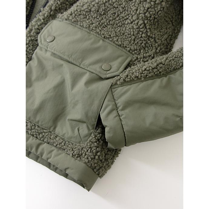 【30％OFF】ブラウアー Blauer ボアフリースフーディ ミリタリーグリーン bla502005 | Blauer | 07