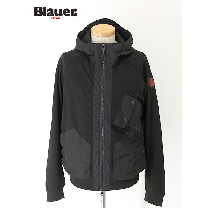 【30％OFF】ブラウアー Blauer ライトアウター/フーデッドジャケット ブラック bla502006 | Blauer