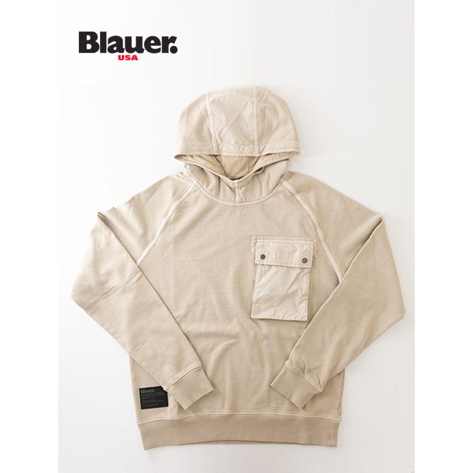 【40％OFF】ブラウアー Blauer スウェット/フーディ ベージュ bla502009 | Blauer