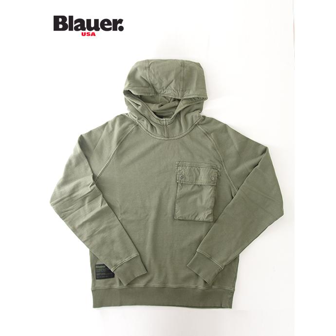 【30％OFF】ブラウアー Blauer スウェット/フーディ ミリタリーグリーン bla502010 | Blauer