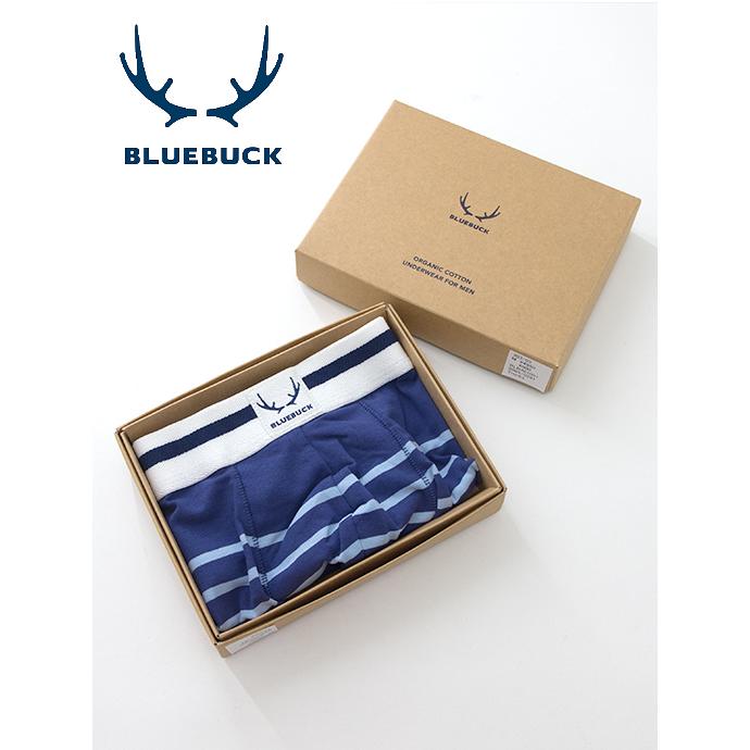 BLUE BUCK/ブルーバック/ボクサーパンツ/オーガニックコットン/ブルーボーダー/blb461005 | ブランド登録なし