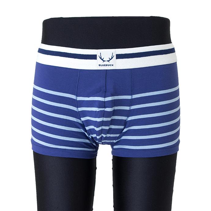 BLUE BUCK/ブルーバック/ボクサーパンツ/オーガニックコットン/ブルーボーダー/blb461005 | ブランド登録なし | 01