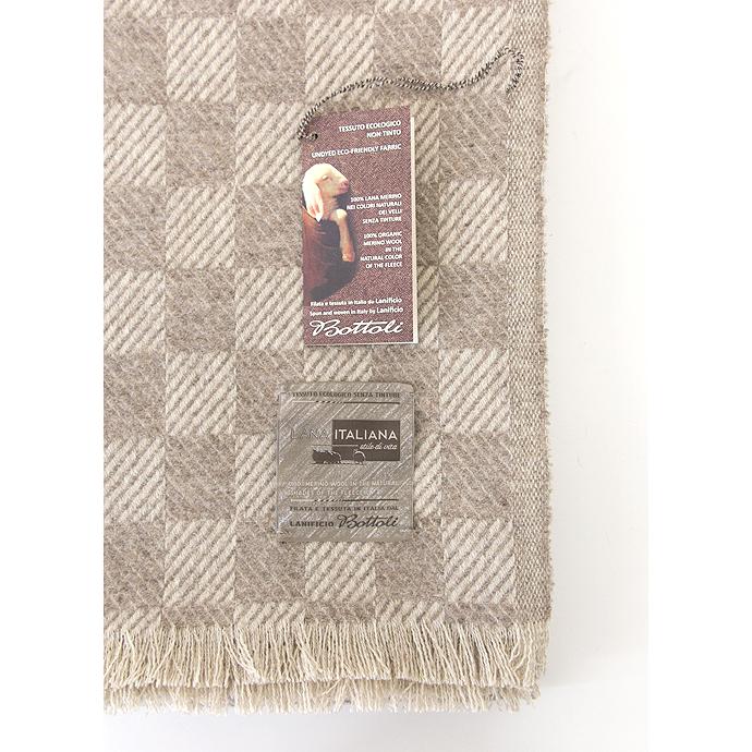 Bottoli/ボットリ/ウールブランケット/ブロックチェック/LANA ITALIANA/ナチュラル/bot402401 | ブランド登録なし | 05