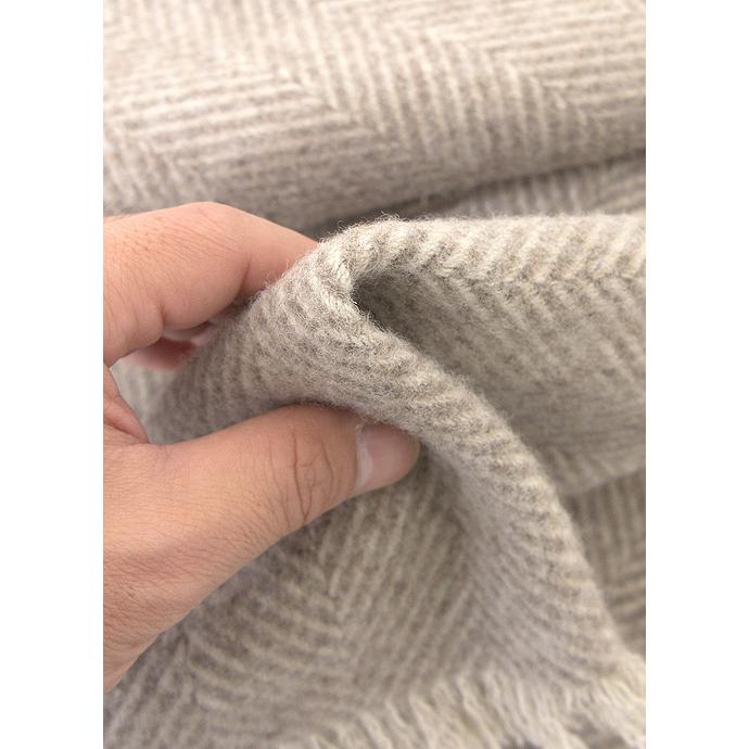 Bottoli/ボットリ/ウールブランケット/ヘリンボーン/LANA ITALIANA/ナチュラル/bot402402 | ブランド登録なし | 04