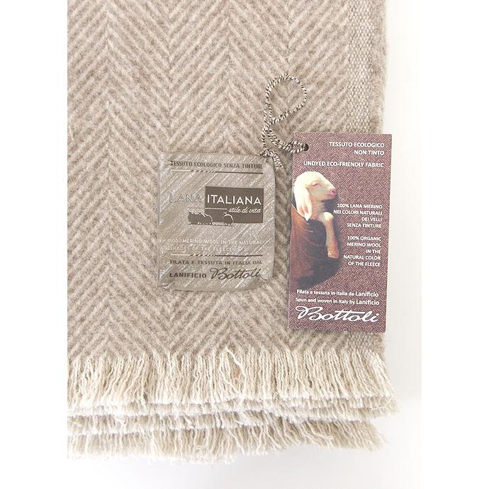 Bottoli/ボットリ/ウールブランケット/ヘリンボーン/LANA ITALIANA/ナチュラル/bot402402 | ブランド登録なし | 05