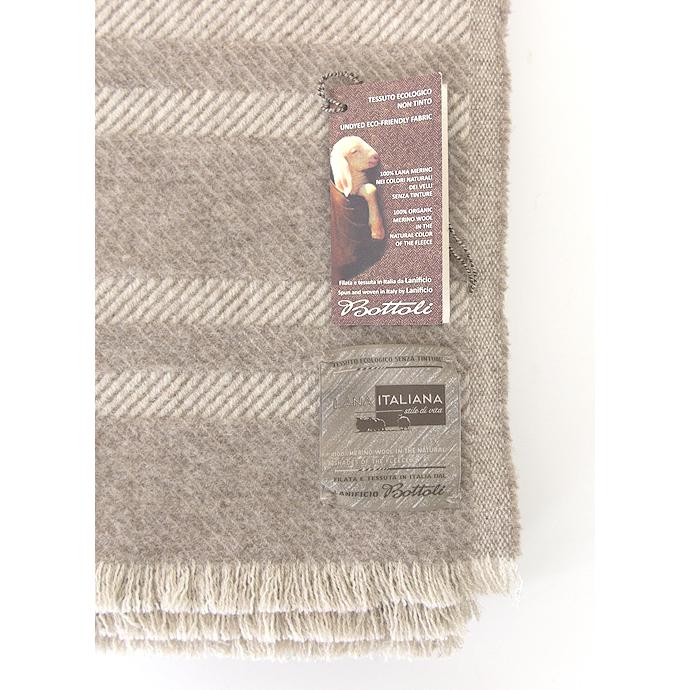 Bottoli/ボットリ/ウールブランケット/ボーダー/LANA ITALIANA/ナチュラル/bot402403 | ブランド登録なし | 05