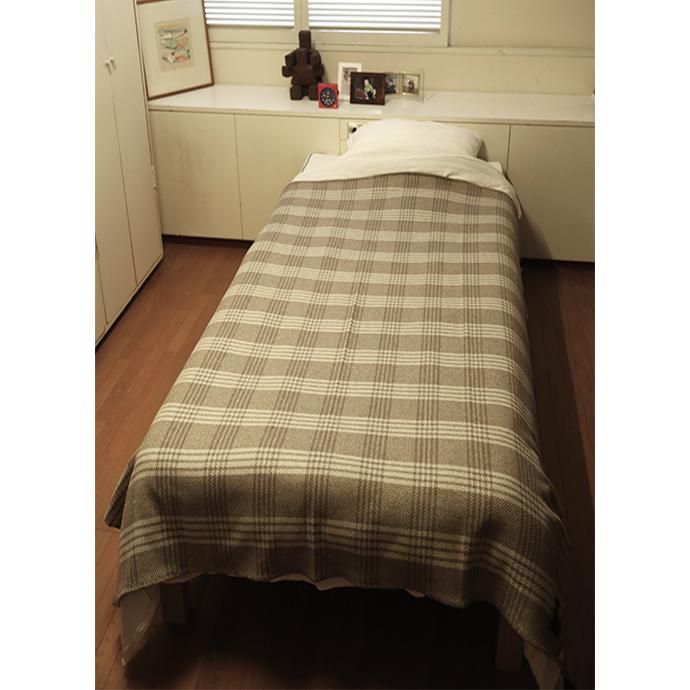 Bottoli/ボットリ/ウールブランケット/グレンチェック/LANA ITALIANA/ナチュラル/bot402405 | ブランド登録なし | 01