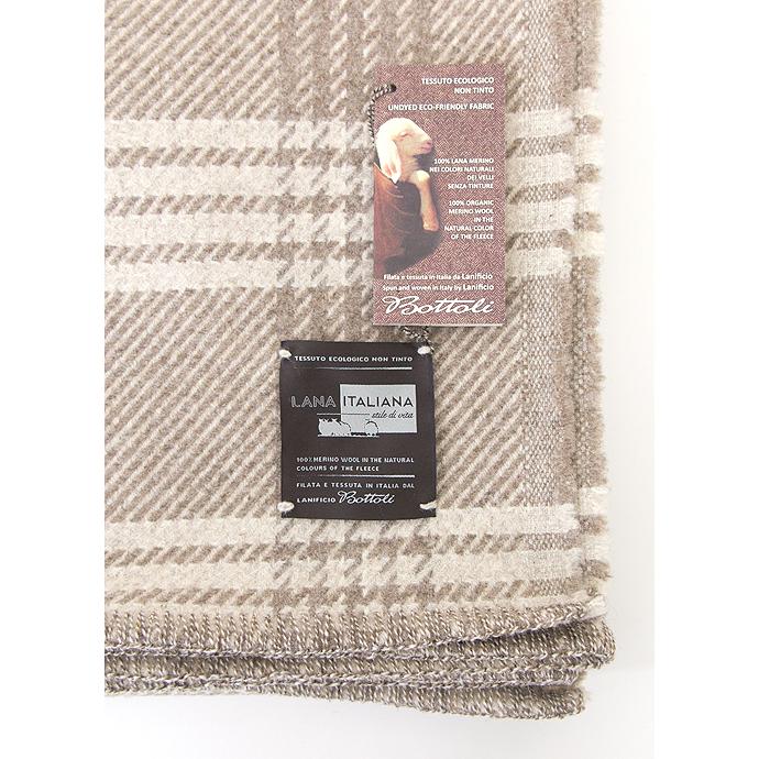 Bottoli/ボットリ/ウールブランケット/グレンチェック/LANA ITALIANA/ナチュラル/bot402405 | ブランド登録なし | 05