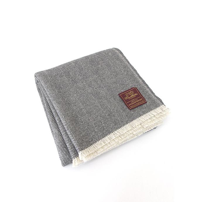 Bottoli/ボットリ/ウールブランケット/ヘリンボーン/天然染料/グレー/bot402408 | ブランド登録なし | 02