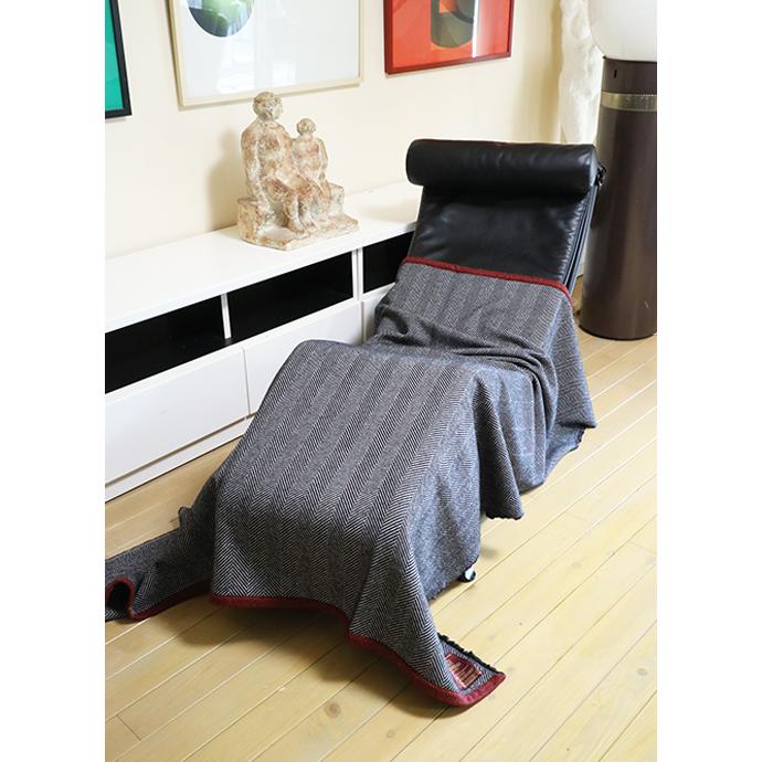 Bottoli/ボットリ/ウールブランケット/ヘリンボーン/ブラック/bot402409 | ブランド登録なし