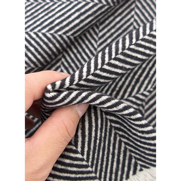 Bottoli/ボットリ/ウールブランケット/ヘリンボーン/ブラック/bot402409 | ブランド登録なし | 04