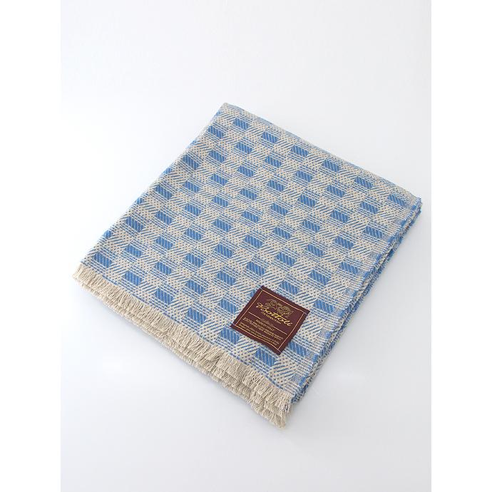 Bottoli/ボットリ/ウールブランケット/パターンドチェック/ブルー/bot420402 | ブランド登録なし | 01