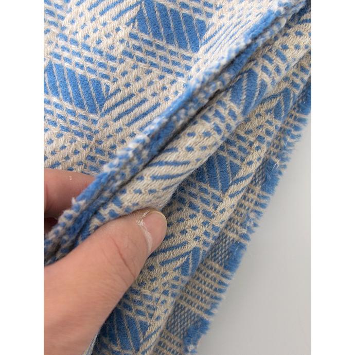 Bottoli/ボットリ/ウールブランケット/パターンドチェック/ブルー/bot420402 | ブランド登録なし | 03