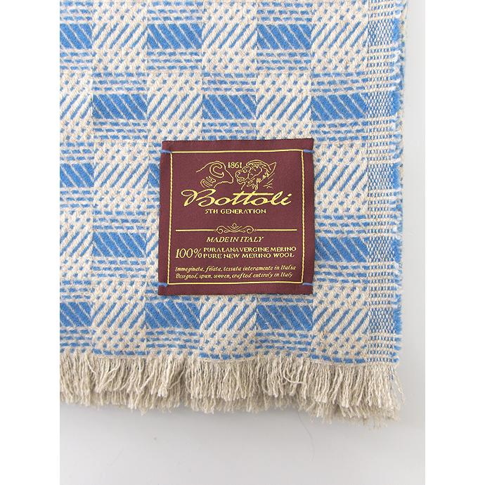 Bottoli/ボットリ/ウールブランケット/パターンドチェック/ブルー/bot420402 | ブランド登録なし | 04