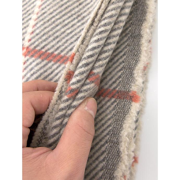 Bottoli/ボットリ/ウールブランケット/ウインドウペン/グレー×レッド/bot420403 | ブランド登録なし | 03