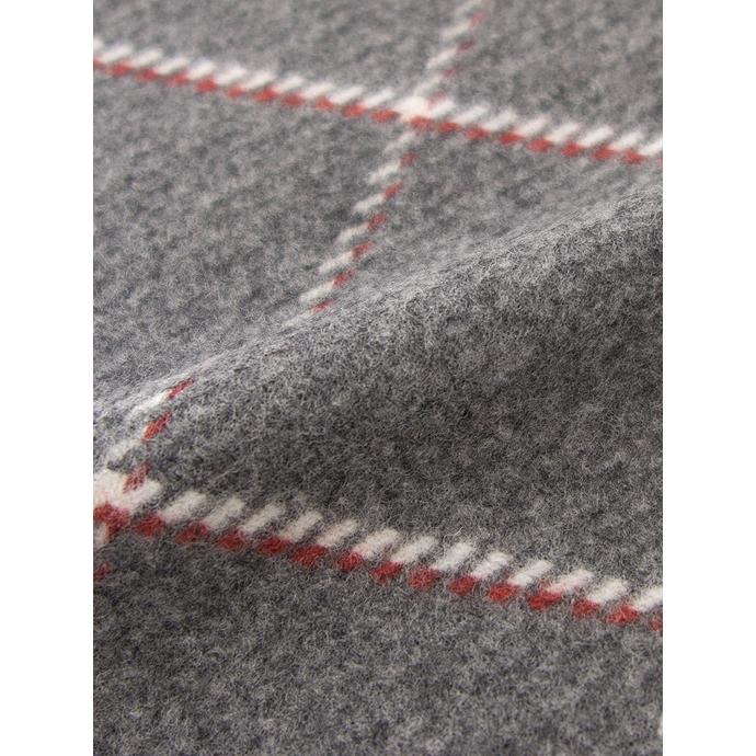 Bottoli/ボットリ/ウールブランケット/ウインドウペン/ミディアムグレー×レッド/bot420404 | ブランド登録なし | 02