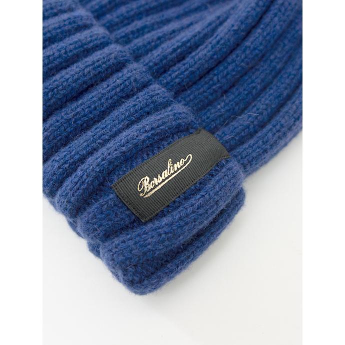 ボルサリーノ Borsalino ニットキャップ イタリア製 ブルー brs482001 | Borsalino | 01