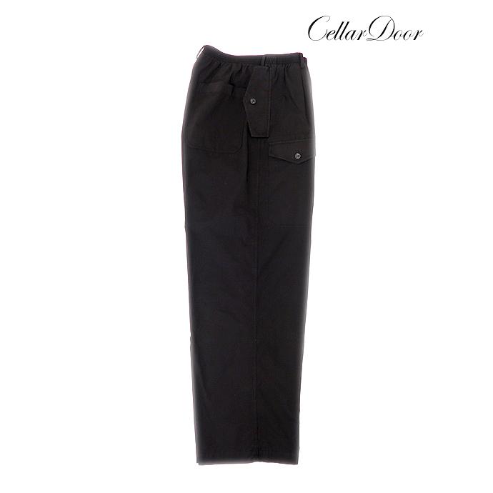 セラードアー Cellar Door コットンワイドゴムパンツ イタリア製 ブラック ced520605 | 
