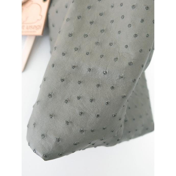 cornelian taurus by daisuke iwanaga コーネリアンタウラス /CWS deformer bag/レザー巾着/オーストリッチ/グレー/cor461001 | cornelian taurus by daisuke iwanaga | 04