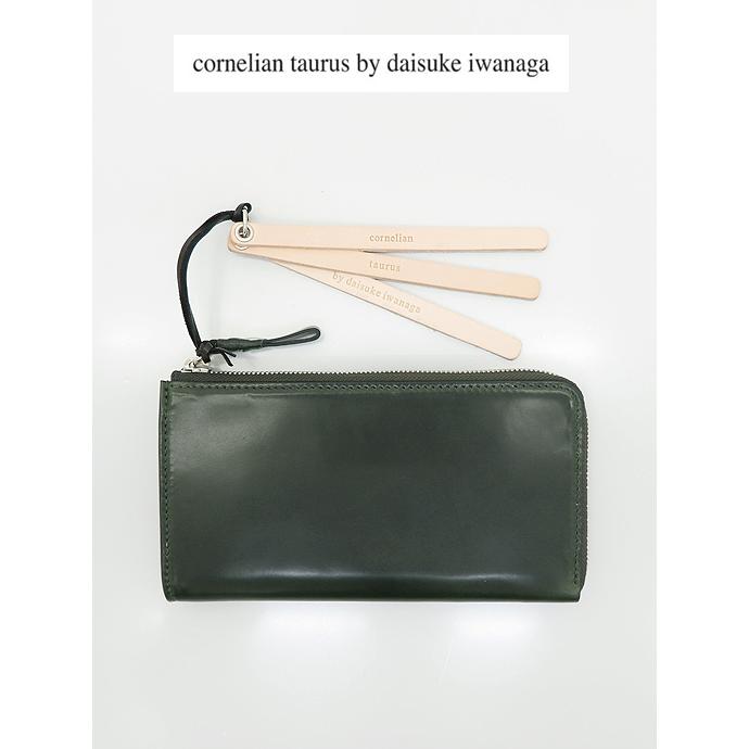 コーネリアンタウラス cornelian taurus by daisuke iwanaga コードバン長財布/tower wallet グリーン cor461602 | cornelian taurus by daisuke iwanaga