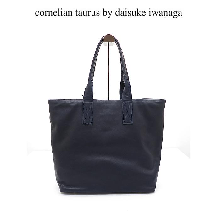 cornelian taurus by daisuke iwanaga コーネリアンタウラス バイ  トートバッグ/2handle tote L 日本製 ネイビー cor481601 | cornelian taurus by daisuke iwanaga