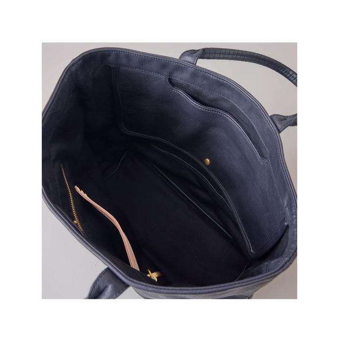 cornelian taurus by daisuke iwanaga コーネリアンタウラス バイ  トートバッグ/2handle tote L 日本製 ネイビー cor481601 | cornelian taurus by daisuke iwanaga | 05