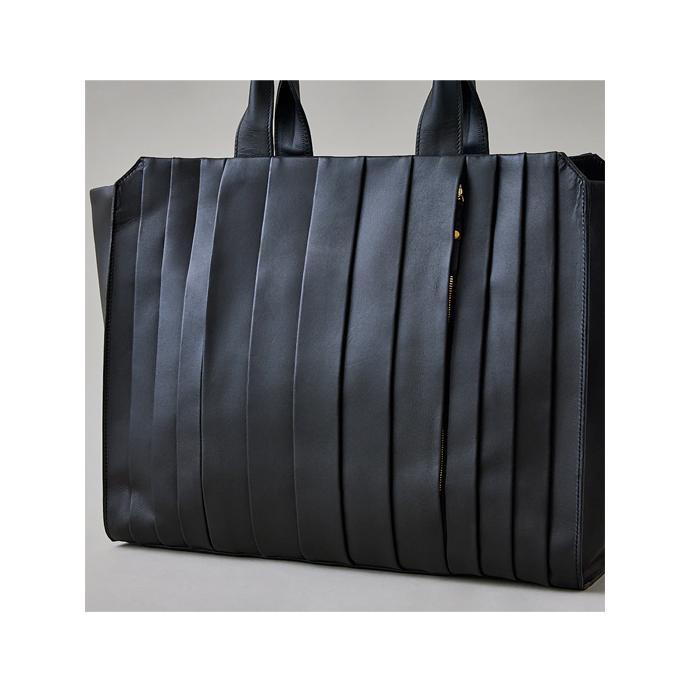 cornelian taurus by daisuke iwanaga コーネリアンタウラス トートバッグ/wave tote L 日本製 ブラック cor520601 | cornelian taurus by daisuke iwanaga | 04