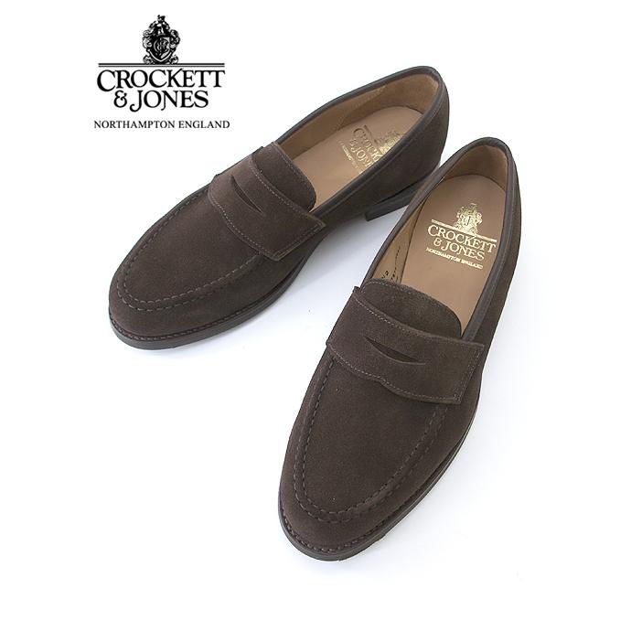 Crockett&Jones/クロケット＆ジョーンズ/コインローファー/BOSTON2/シティソール/スエード/ダークブラウン/cro441802 | CROCKETT&JONES