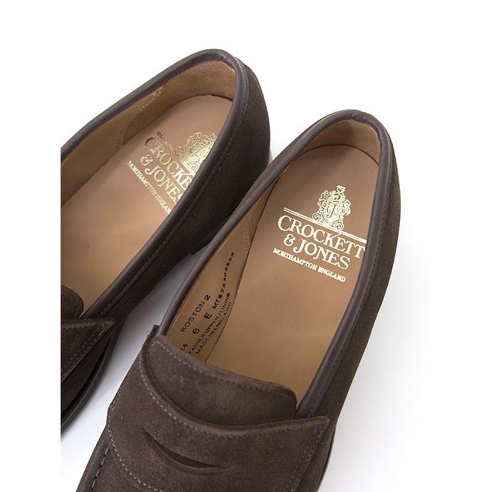 Crockett&Jones/クロケット＆ジョーンズ/コインローファー/BOSTON2/シティソール/スエード/ダークブラウン/cro441802 | CROCKETT&JONES | 06