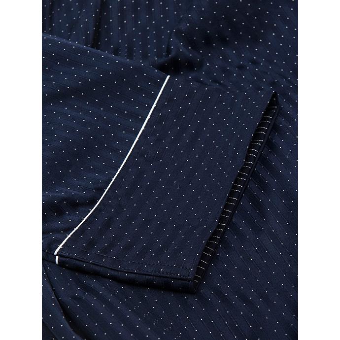 DEREK ROSE/デレク・ローズ/ガウン/ジャガード/超長綿/ネイビー/der420402 | ブランド登録なし | 04