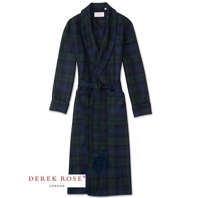 DEREK ROSE/デレク・ローズ/ガウン/ブラックウォッチ/ウール/ブラックウォッチ/der420403 | ブランド登録なし