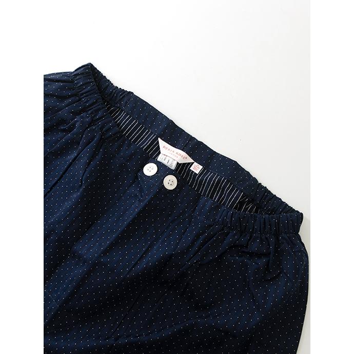 DEREK ROSE/デレク・ローズ/パジャマ/ジャガード/超長綿/ネイビー