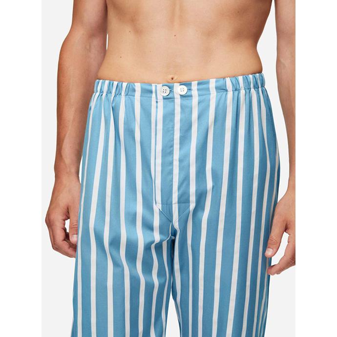 デレク・ローズ DEREK ROSE パジャマ/ストライプ/超長綿 ブルー×ホワイト der481401 | ブランド登録なし | 06