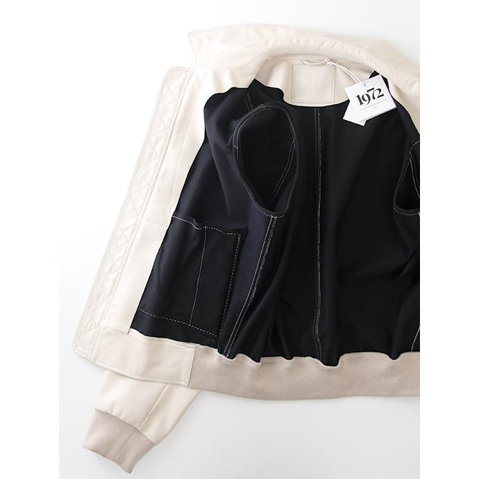 【40％OFF】デサ DESA ストレッチレザージャケット エクリュ des501802 |  | 06