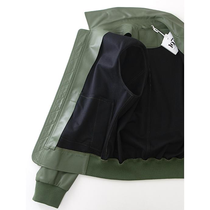 【40％OFF】デサ DESA ストレッチレザージャケット グリーン des501803 |  | 06